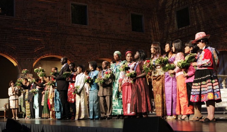 The Queen with laureates 2010