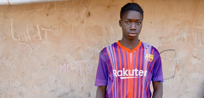 Portrait of young boy, Senegal.