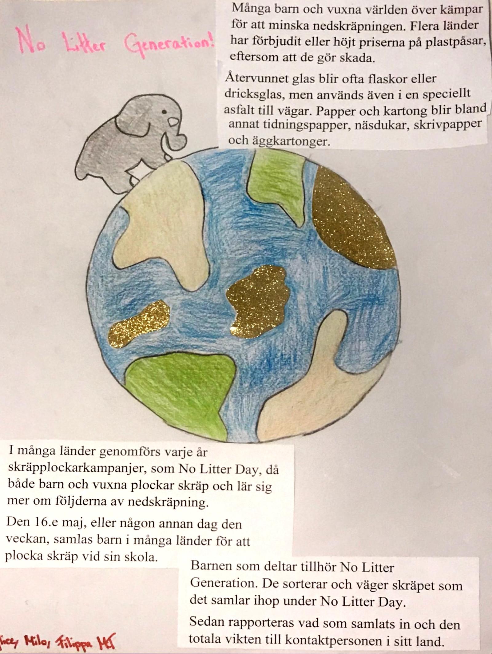 Drawing of the earth
