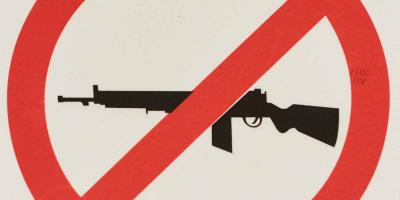 warning sign, against weapons