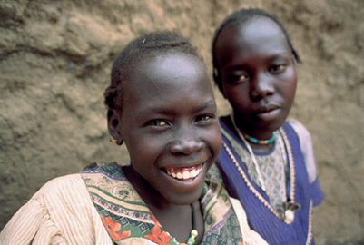 The two sisters, Ahok, 12 and Juong Chan Madut, 14