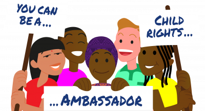 Illustration of child rights ambassadors.