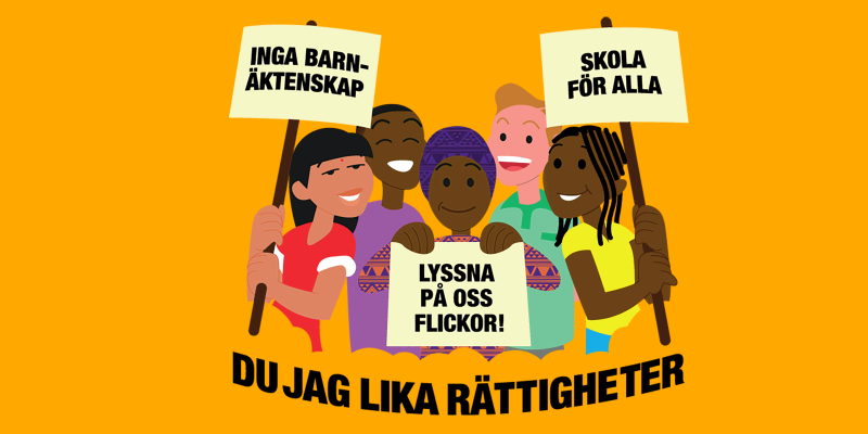 Girls rights illustration.