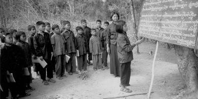 Children teaching children about the Khmer Rouge rules