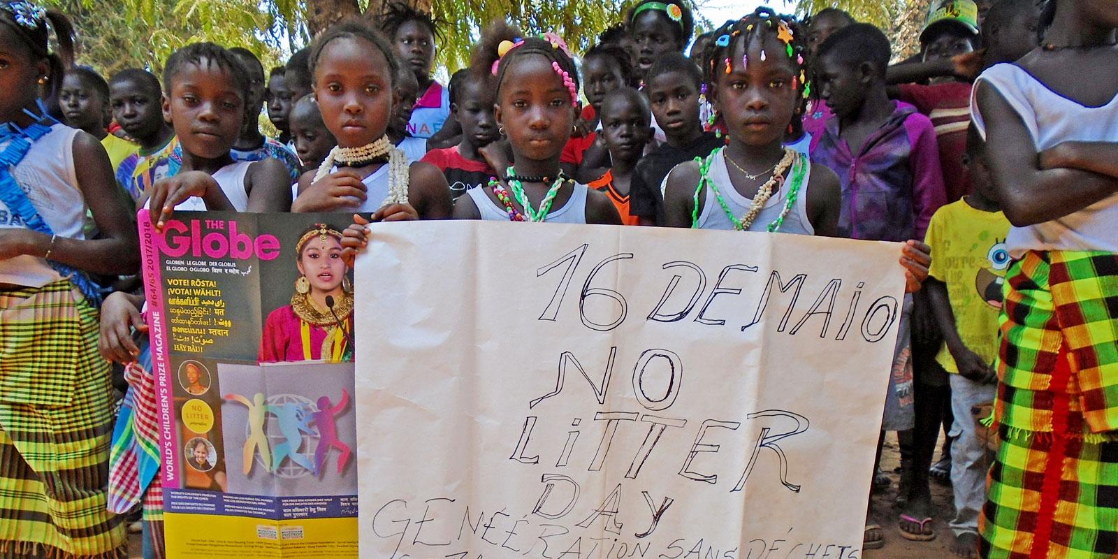 group of children on No Litter Day