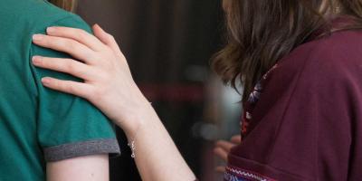 Close-up of two girls.